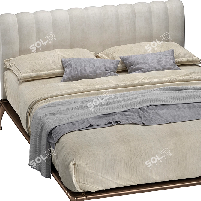 Iseo Bed by Cantori 3D model image 3