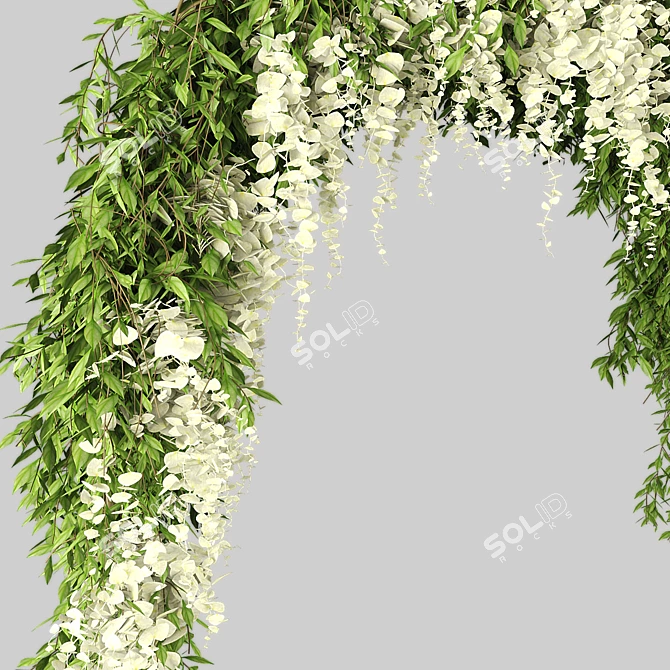  Elegant Wedding Arch Design 3D model image 2