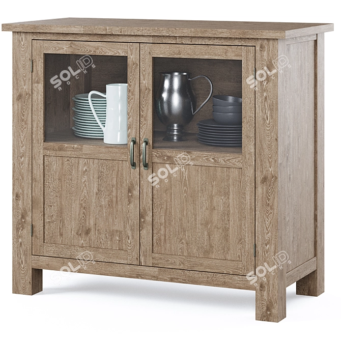 Toscana 40.5" Buffet Cabinet 3D model image 1