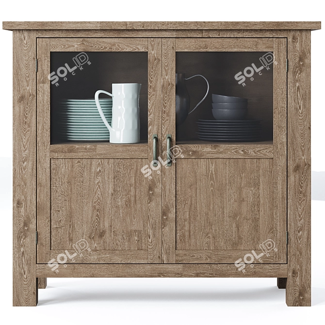 Toscana 40.5" Buffet Cabinet 3D model image 2