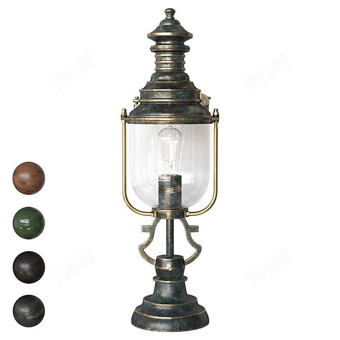 Elba Pedestal Light Hamburg-style 3D model image 1