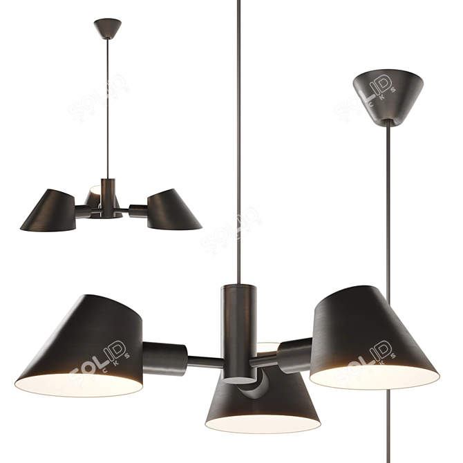 Nordlux Stay Chandelier, 60cm Diameter 3D model image 1