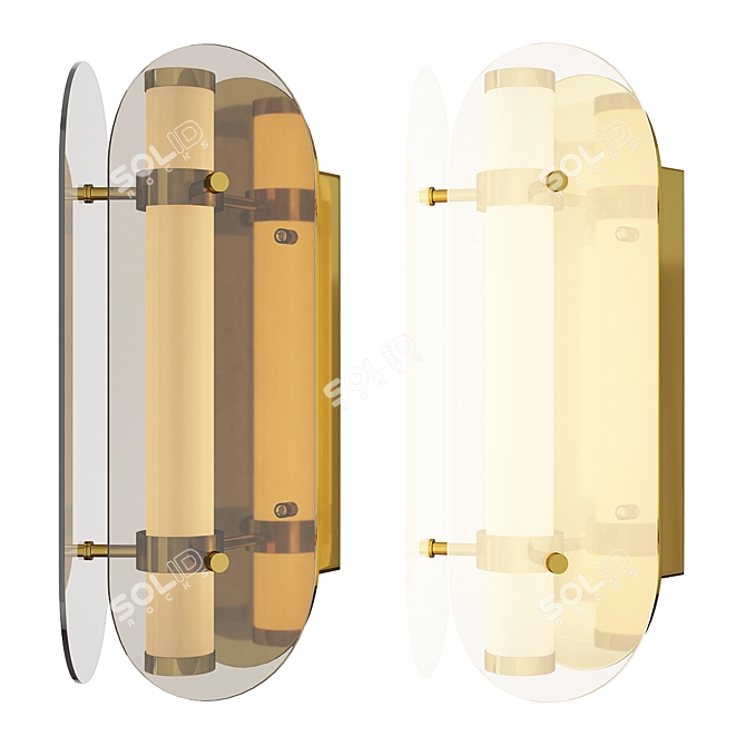 Sleek Modern Lure Lamp 3D model image 1