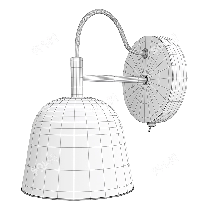 Modern Design Amadis Wall Lamp 3D model image 2