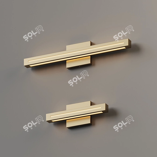 Modern Architectural LED Wall Light 3D model image 3