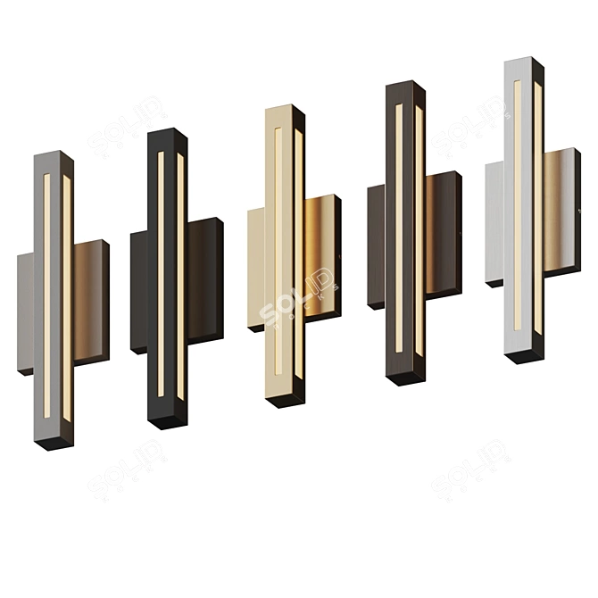Modern Architectural LED Wall Light 3D model image 4