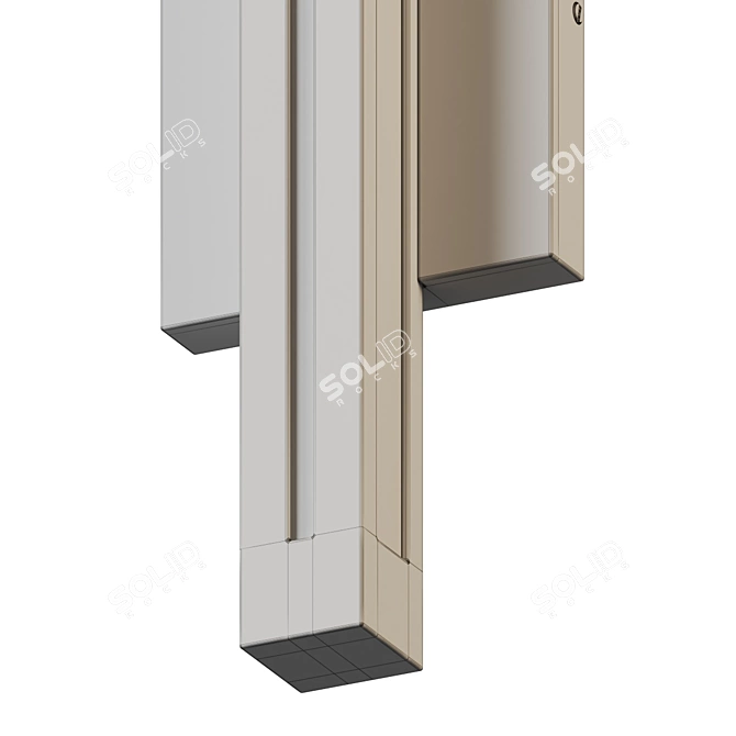 Modern Architectural LED Wall Light 3D model image 5