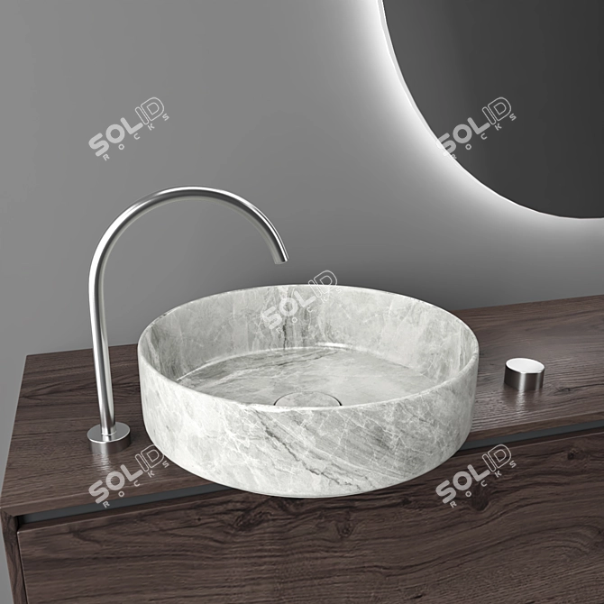 Modern Bathroom Set 3D Model 3D model image 10