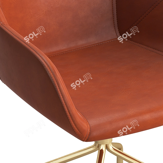 Modern Angelo Task Chair: Compact 3D model image 5