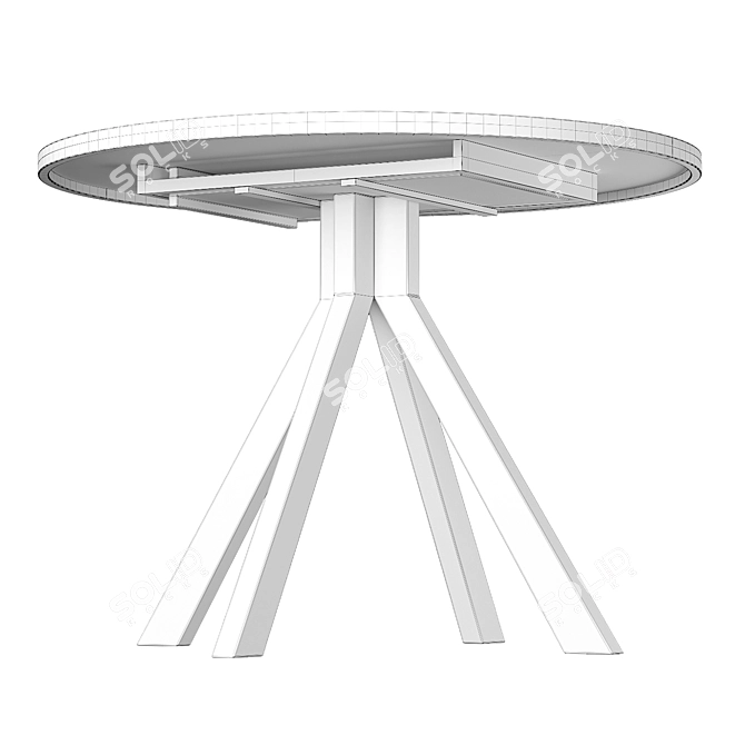 AERO Osaka Dining Set Eclectic 3D model image 6