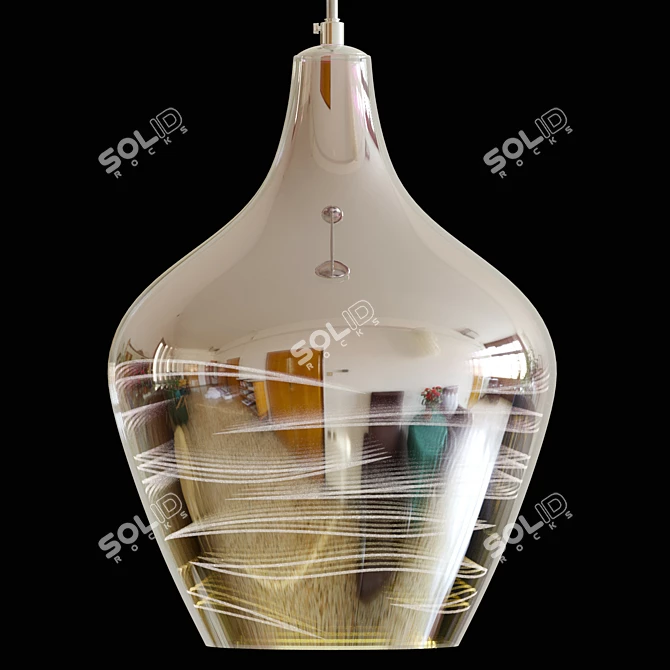 Multi-Reflection Pendant Lamp - Elegant Lighting 3D model image 5