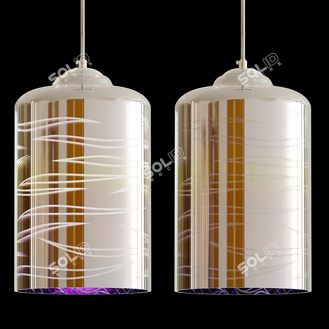 Multi-Reflection Pendant Lamp - Elegant Lighting 3D model image 6