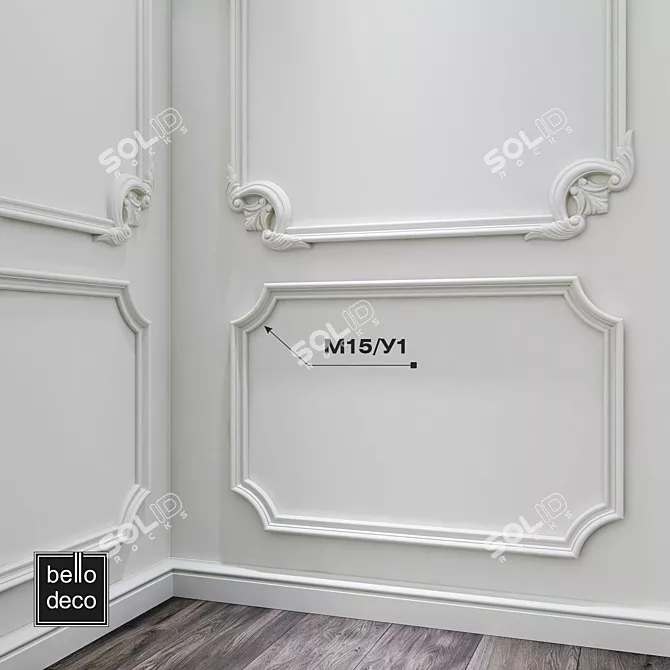 BelloDeco Decorative Element M15/U1 3D model image 3