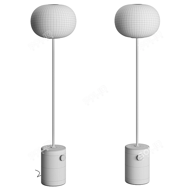 Modern Geometry Floor Lamp 3D model image 3