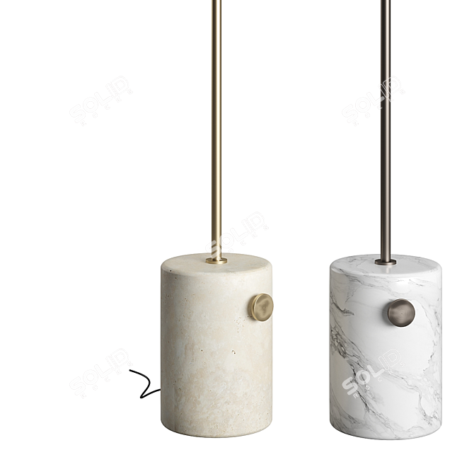 Modern Geometry Floor Lamp 3D model image 5