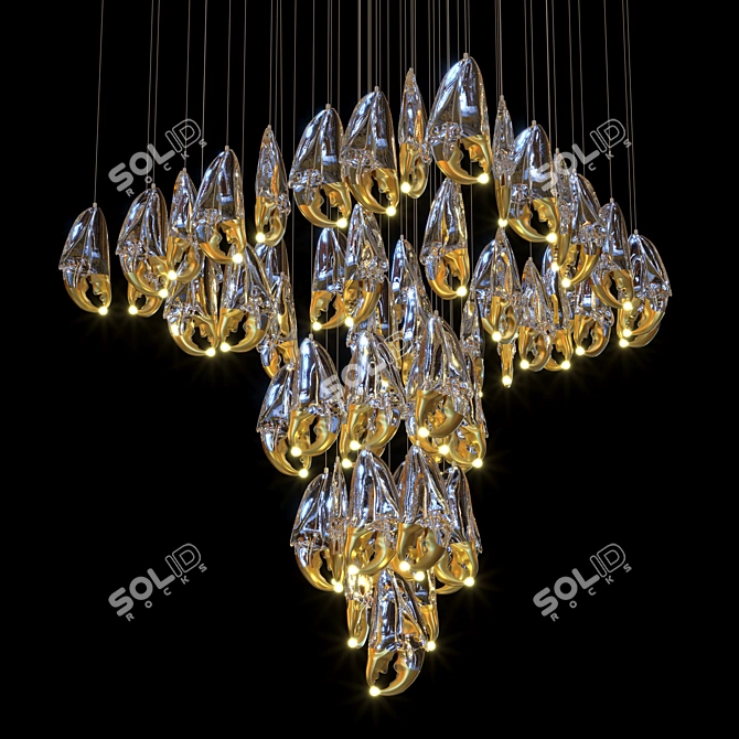 Suspended Light Composition C-Law 3D model image 1