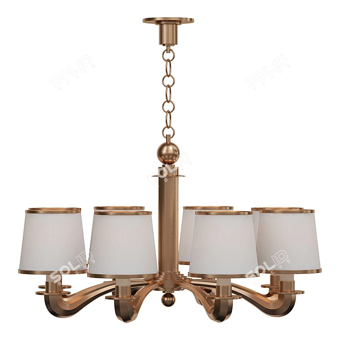 Elegant Tuileries Chandelier (English) 3D model image 1