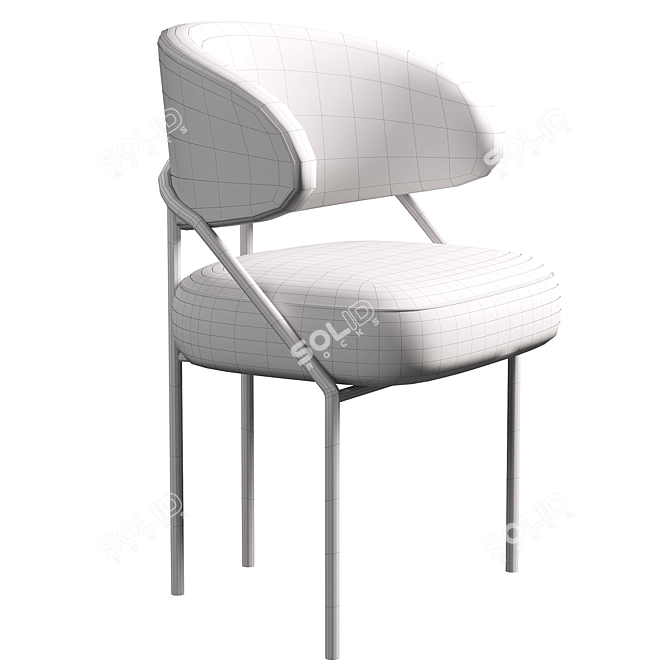 Sleek Meridiani Isetta Chair 3D model image 7