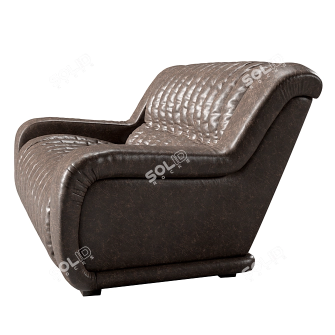 Elegant Vintage Style Sofa 3D model image 2