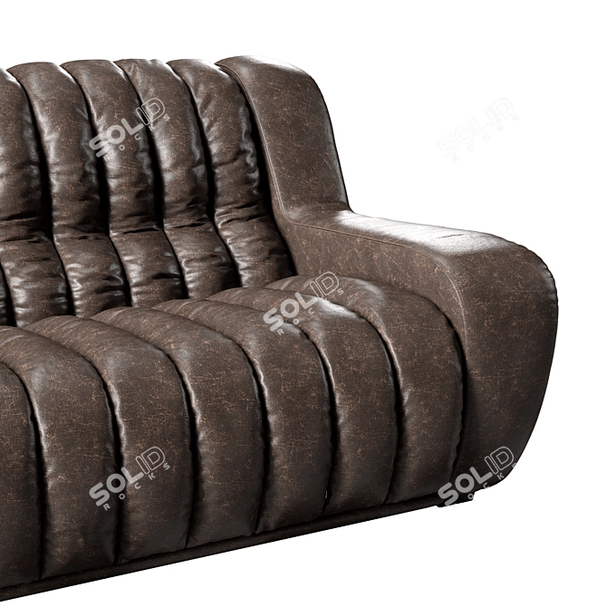 Elegant Vintage Style Sofa 3D model image 5