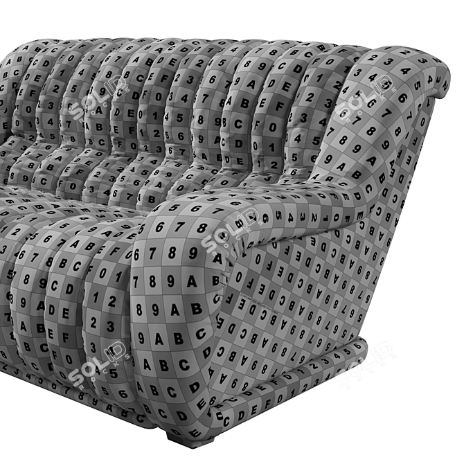 Elegant Vintage Style Sofa 3D model image 7