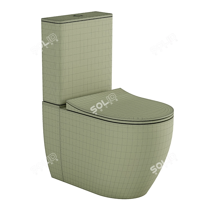 Vitra Sento Compact Toilet Set 3D model image 2