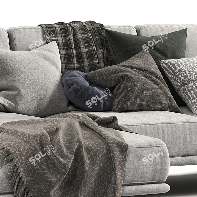 Modern BoConcept Carlton Sofa 3D Model 3D model image 2