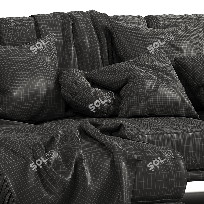 Modern BoConcept Carlton Sofa 3D Model 3D model image 4