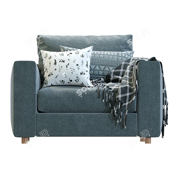 Finnala Modern Armchair Design 3D model image 2