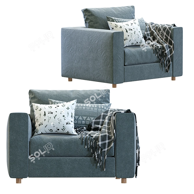 Finnala Modern Armchair Design 3D model image 4