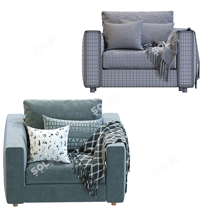 Finnala Modern Armchair Design 3D model image 5