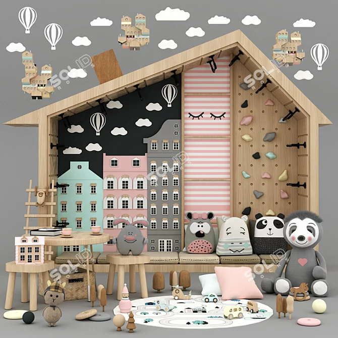 3D Model Set with Customization 3D model image 1