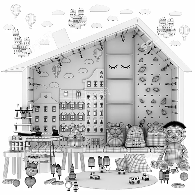 3D Model Set with Customization 3D model image 6