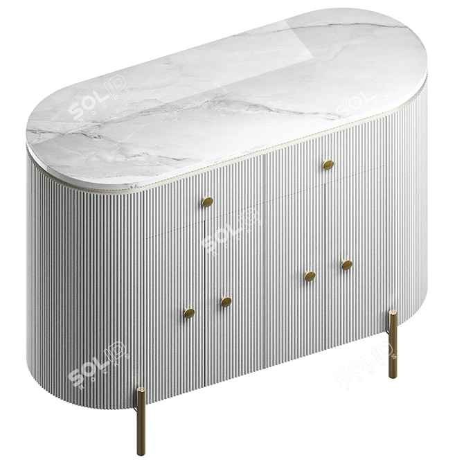 Lalume Designer Comod 800x1000x400mm 3D model image 2