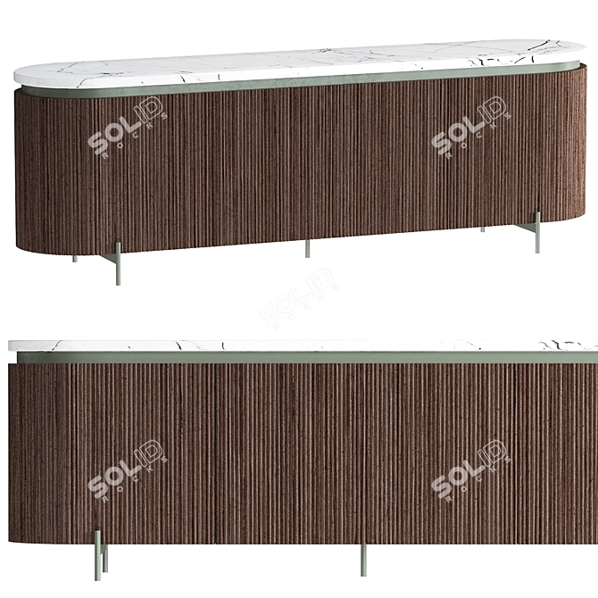 Modern Hege 2014 Furniture Ensemble 3D model image 1