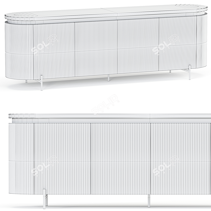 Modern Hege 2014 Furniture Ensemble 3D model image 2