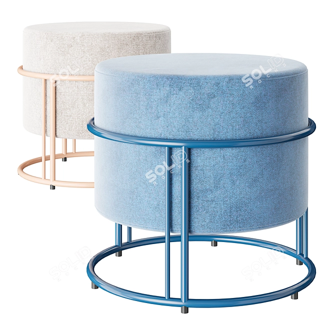 Mobboli UP Ottoman Pouf 3D model image 1