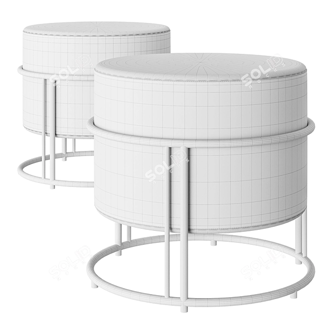 Mobboli UP Ottoman Pouf 3D model image 3