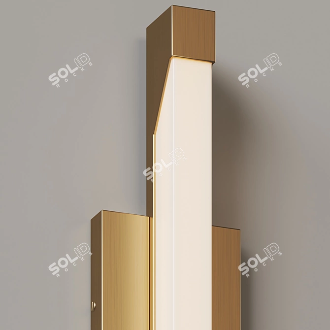 Modern LED Outdoor Wall Sconce 3D model image 3