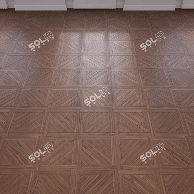 Modular Wood Flooring Model 3D model image 3