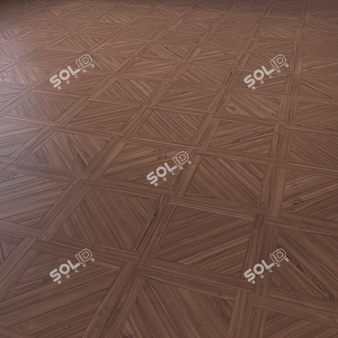 Modular Wood Flooring Model 3D model image 5