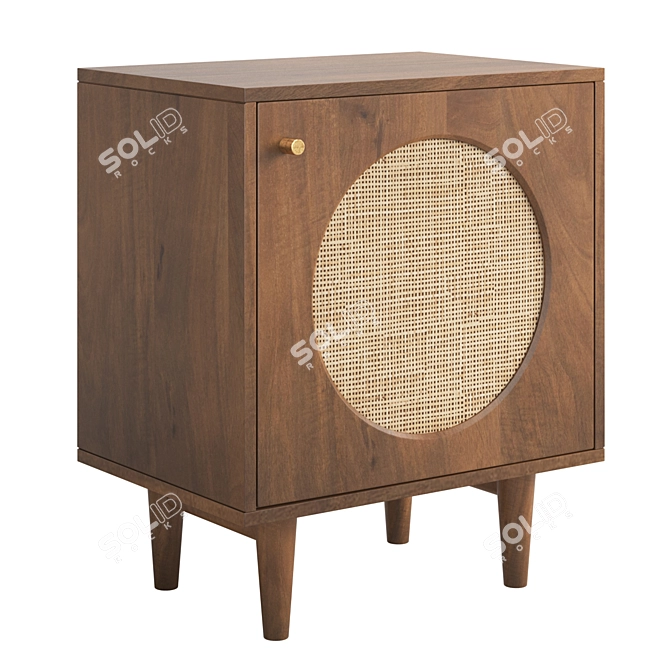 Westland Nightstand: Compact and stylish 3D model image 1