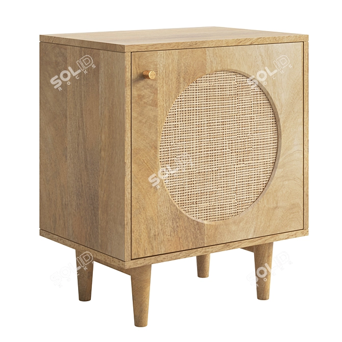 Westland Nightstand: Compact and stylish 3D model image 2