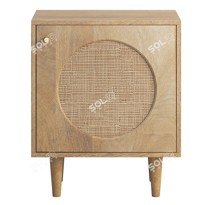 Westland Nightstand: Compact and stylish 3D model image 3