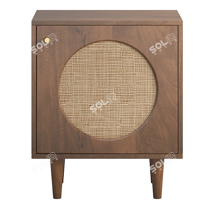 Westland Nightstand: Compact and stylish 3D model image 4