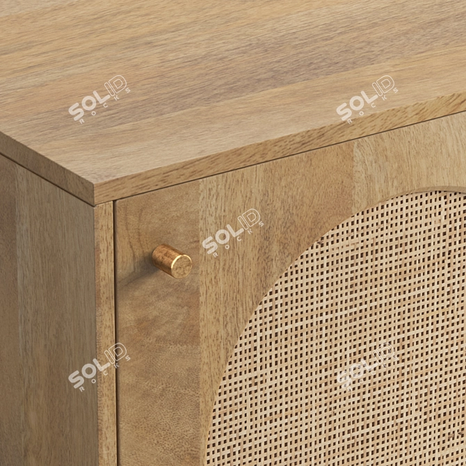 Westland Nightstand: Compact and stylish 3D model image 6