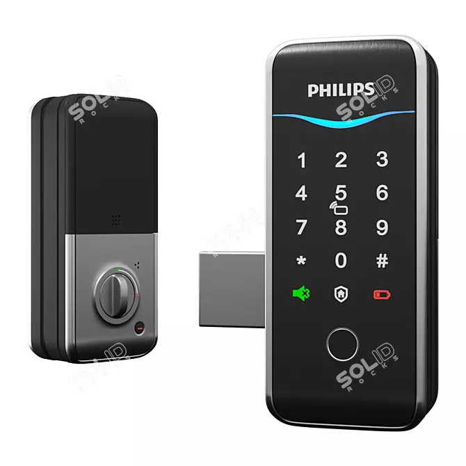 Keyless Entry Lock Philips 5100 3D model image 1