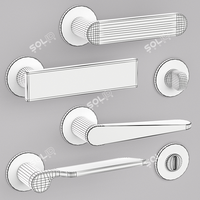 DnD Door Handles Set 3D model image 4