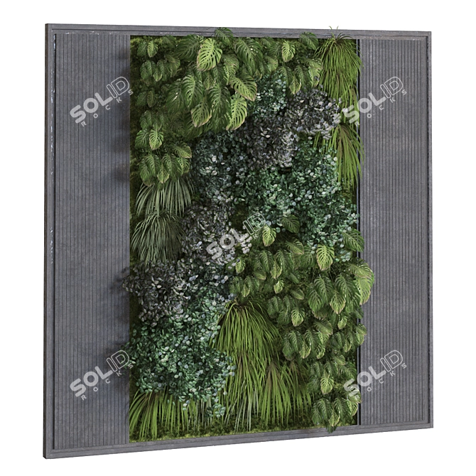 Vertical Greenery Set 304 3D model image 2