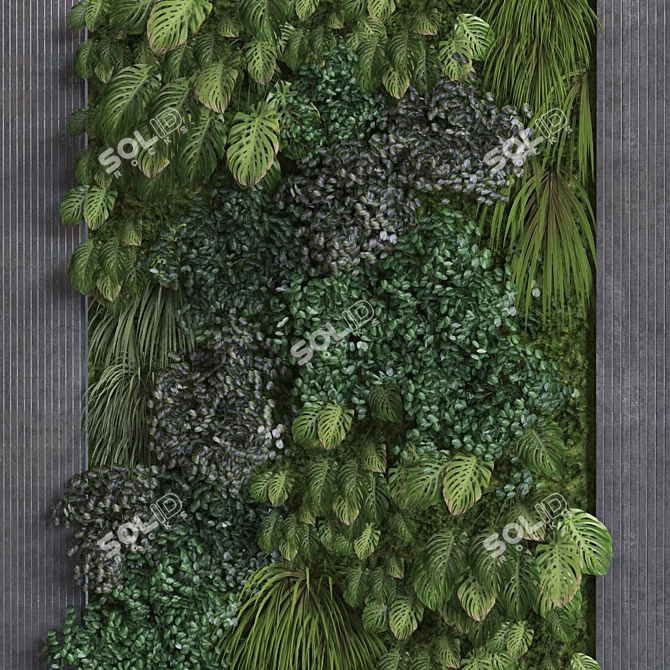 Vertical Greenery Set 304 3D model image 4